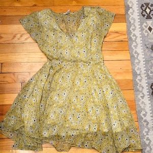 Esley yellow floral dress